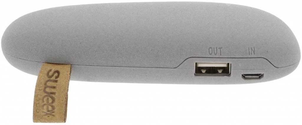 Sweex Sweex LED Powerbank 2600 MAh USB - Grijs - Afbeelding 2