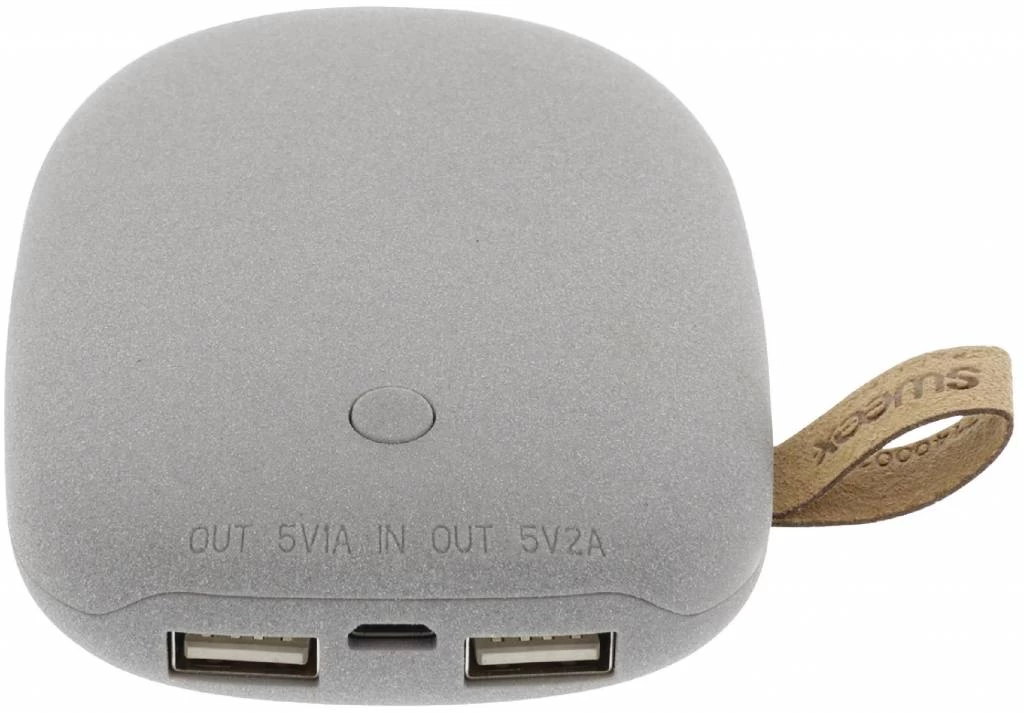 Sweex Sweex LED Powerbank 7800 MAh USB - Grijs - Afbeelding 2