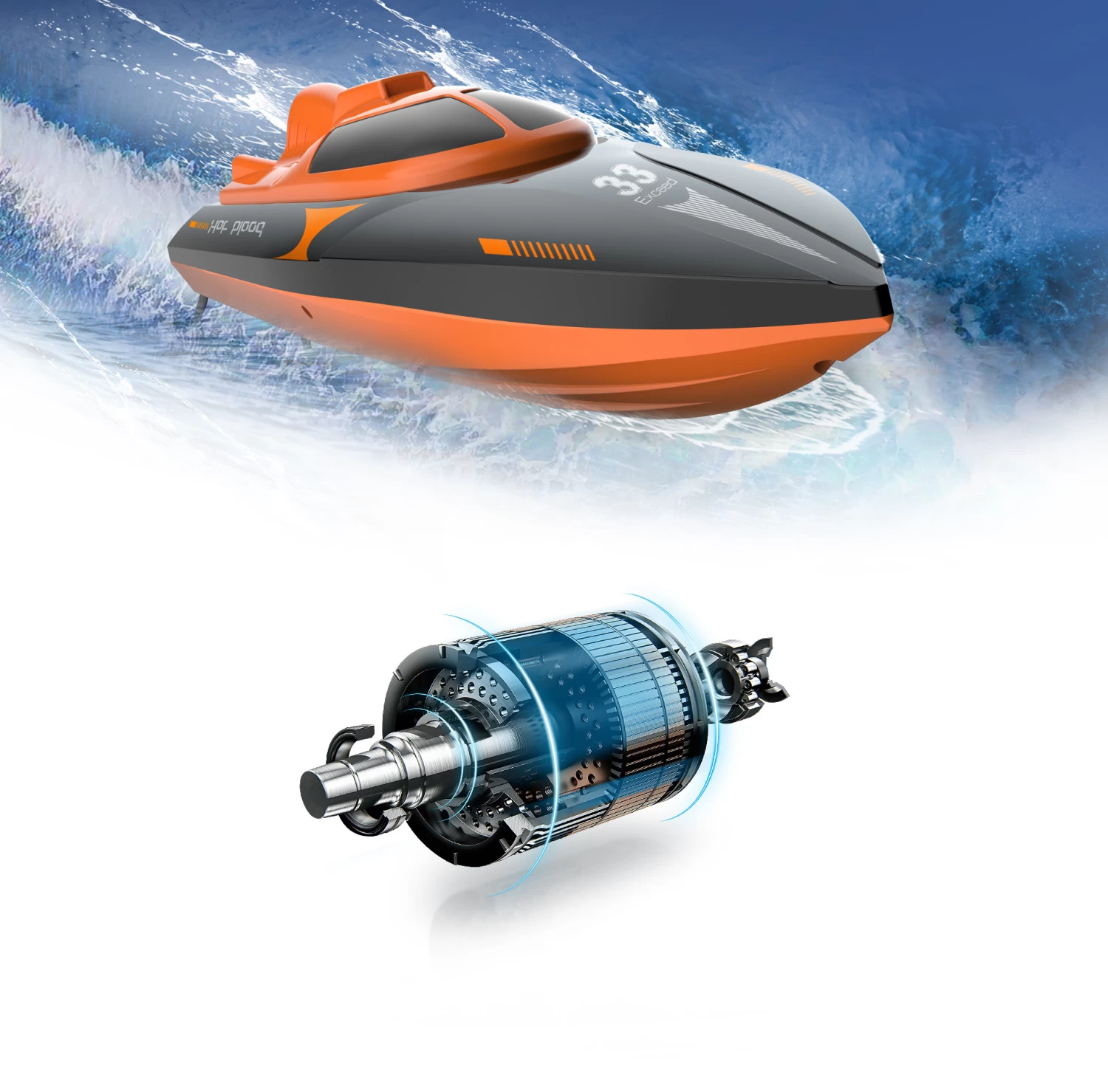 Syma Syma Q2 Genius RC Speedboot 2.4GHz 20 KM/U - Afbeelding 2