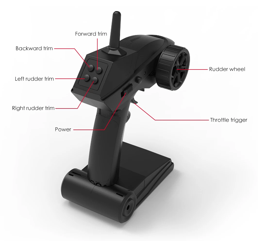 Syma Syma Q2 Genius RC Speedboot 2.4GHz 20 KM/U - Afbeelding 9