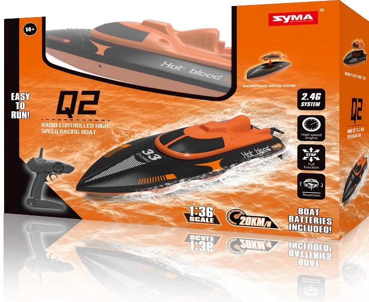 Syma Syma Q2 Genius RC Speedboot 2.4GHz 20 KM/U - Afbeelding 10