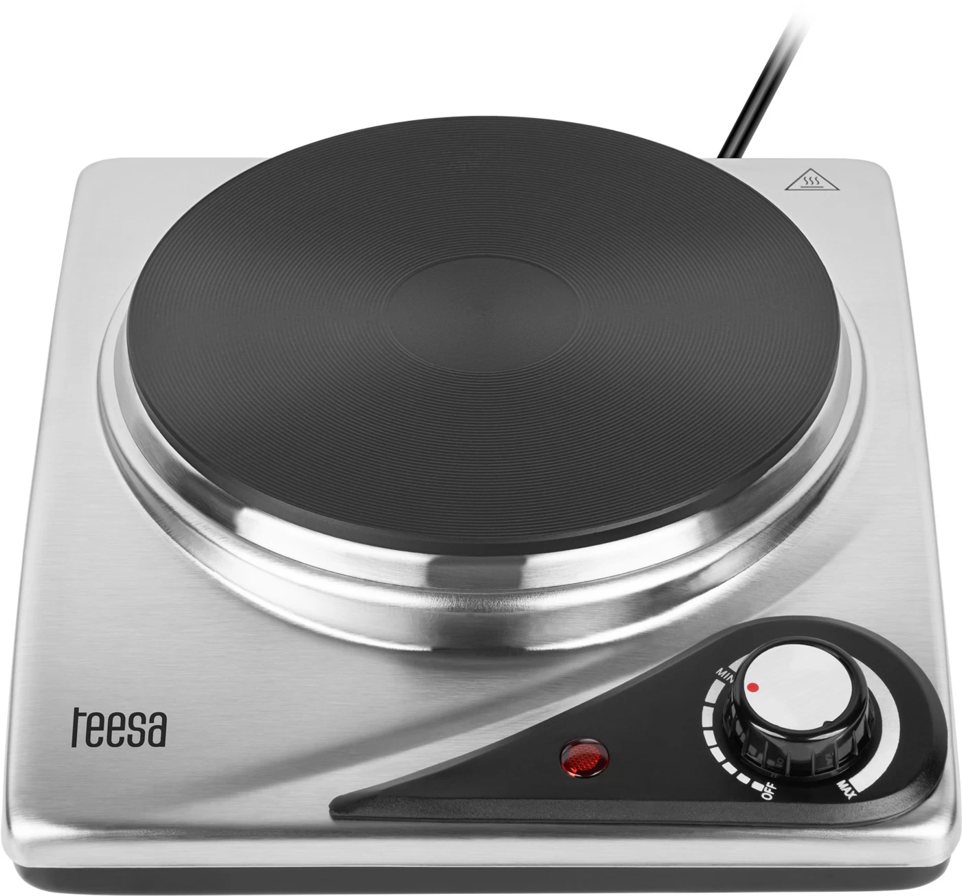 Teesa Teesa TSA0202 Elektrische Kookplaat (1 Pits, 1500W, RVS) - Afbeelding 3
