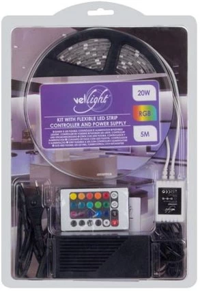 Vellight Vellight LEDS09RGB 150 LED's Strip 5 M En Voeding, Controller RGB - Afbeelding 4