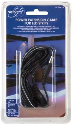 Vellight Vellight Verlengsnoer Met DC-Voedingsconnector (M-V) - 2M - Afbeelding 2